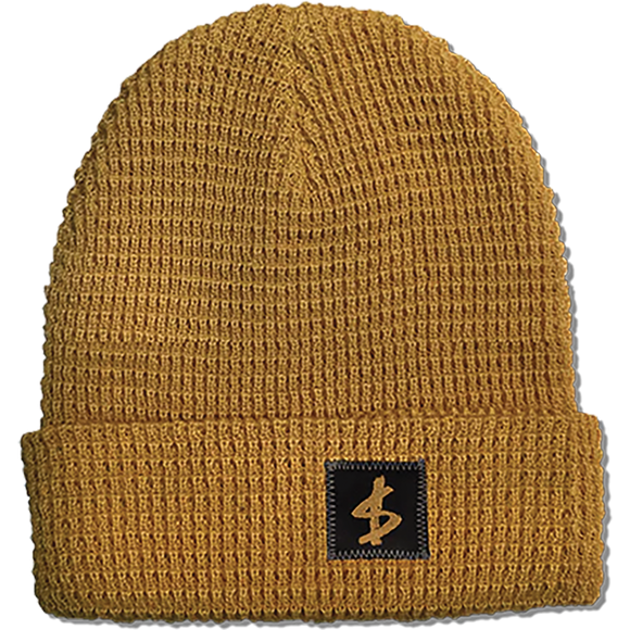 Slave Standard Label Waffle BEANIE Gold