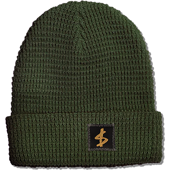 Slave Standard Label Waffle BEANIE Army