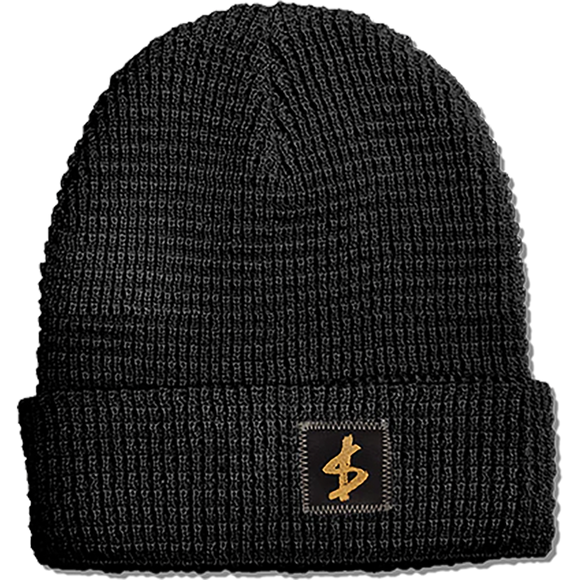 Slave Standard Label Waffle BEANIE Black