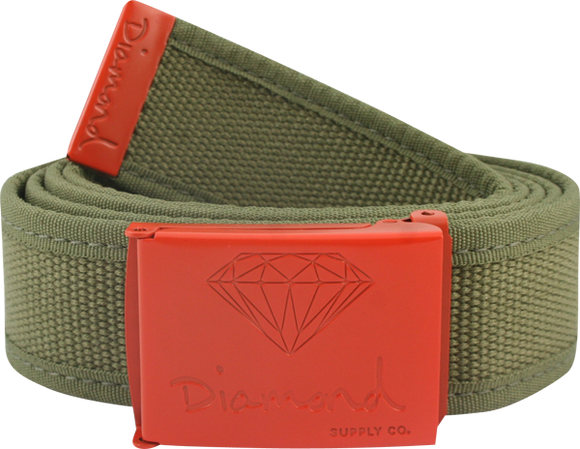 Belt Diamond Supply Co Og Two Tone Clamp Orange/Army - Universo Extremo Boards