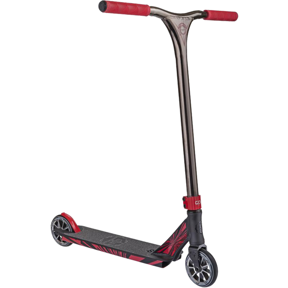 Crisp Ultima 4.5 Scooter - Color:  Satin Black/Black Chrome/Red