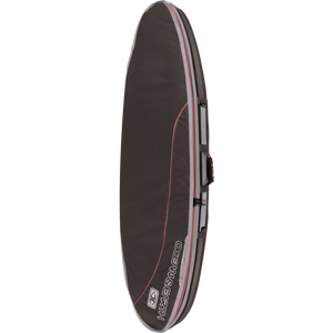 O&E Ocean & Earth Double Compact Shortboard Cover 6'0" Black/Red/Grey