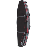 O&E Ocean & Earth Triple Wheel Shortboard Cover 7'0" Black/Red/Grey