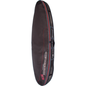 O&E Ocean & Earth Triple Compact Shortboard Cover 7'2" Black/Red/Grey