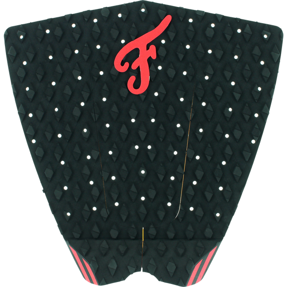 Famous Fillmore Black/Red Surfboard Traction Pad - 3 PIECES | Universo Extremo Boards Surf & Skate