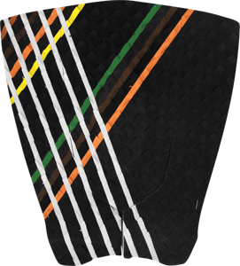 Stay Covered Rutherford 3Pc Shortboard - Black/White/Green/Yellow Traction