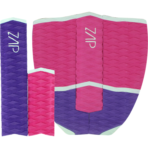 Zap Cube Tail Pad Purple/Pink/White | Universo Extremo Boards Surf & Skate