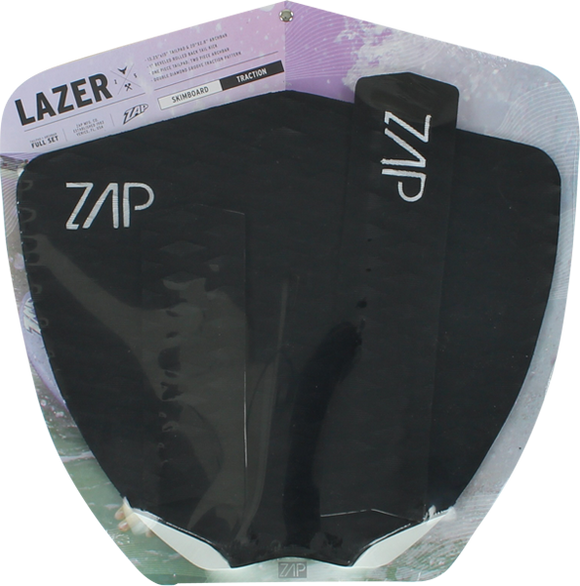 Zap Lazer Tail and Arch Bar Traction Pad Set Black | Universo Extremo Boards Surf & Skate