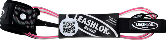 Leashlok Team Surfboard Leash 8' Pink  | Universo Extremo Boards Surf & Skate