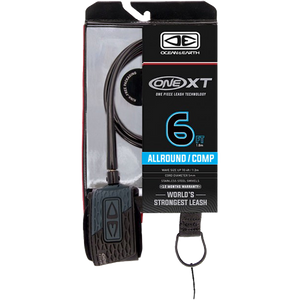 O&E Ocean & Earth One XT Allround Comp Leash 6' Black