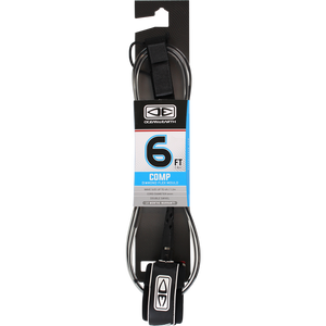 O&E Ocean & Earth Moulded Comp Leash 6' Black