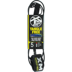 Surf More XM Tangle Free Ds Complite Leash 5' Black