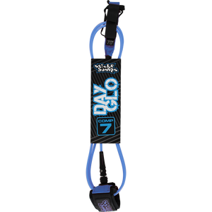 Sticky Bumps Day-Glo Comp 7' Leash Blue