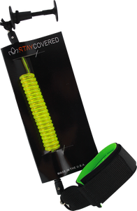 Stay Covered Coiled Body Board Surfboard Leash - Neon Green  | Universo Extremo Boards Surf & Skate