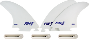 Fin-S Production Set Am-1 White 3 Fins/3 Boxes Surfboard FIN  -  SET OF 3PCS