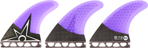 Kinetik Racing B.Irons Carbo Tune xs-S Ffs Purple Surfboard FIN  -  SET OF 3PCS