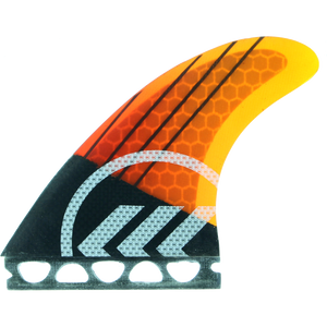 Kinetik Racing Joel Parkinson Carbo Tune Sm Ffs Orange/Black Stripe Surfboard FIN  -  SET OF 3PCS