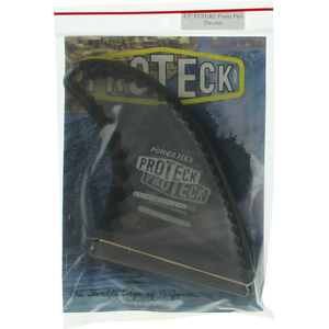 Proteck Pwr-Flex Ffs Thruster 4.5 Clear/Black Surfboard FIN  -  SET OF 3PCS