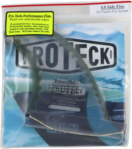 Proteck Pwr-Flex Ffs Side 4.0 Clear/Black Surfboard FIN  -  SET OF 2PCS