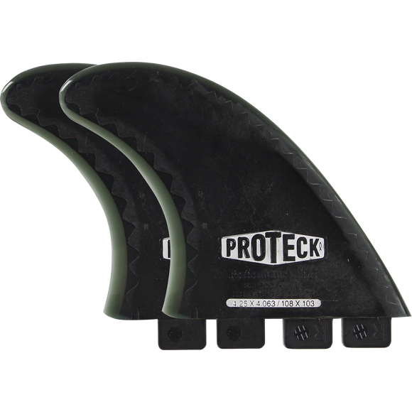 Proteck Perform Fcs Side 4.25 Black Surfboard FIN  -  SET OF 2PCS