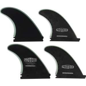 Proteck Perform Ffs Quad 4.5+4.25 Black Surfboard FIN  -  SET OF 4PCS