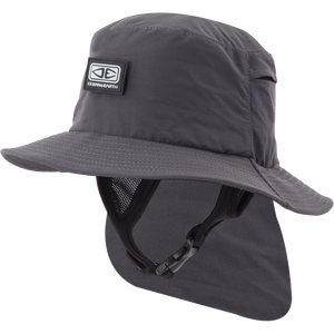 Ocean and Earth Mens Indo Stiff Peak Surf HAT - M-Black 