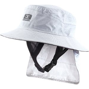 Ocean and Earth Mens Indo Stiff Peak Surf HAT - M-White 