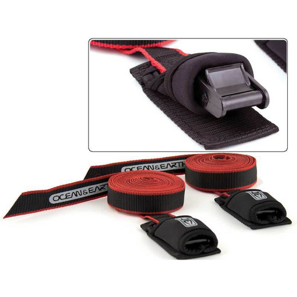 O&E Standard Tie Down Straps 8' Black