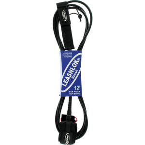 Leashlok Sup Mega Surf12' Leash Black 9mm