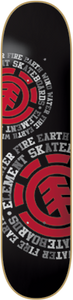 Element Dispersion Skateboard Deck -7.5 Black DECK ONLY