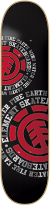 Element Dispersion Skateboard Deck -7.5 Black DECK ONLY