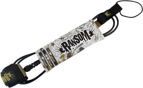 Surfboard Leash Ransom Jr Pro Comp 6' Black/Gold|Universo Extremo Boards Surf & Skate