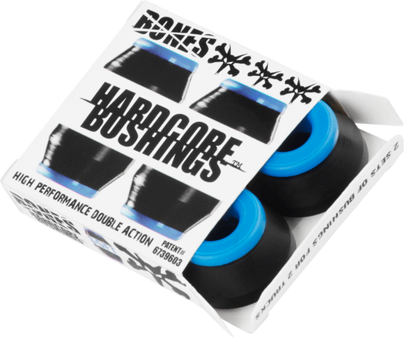 Bones Wheels Hardcore 4pc Soft Black/Blue Bushings