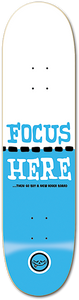 Roger Focus Here Skateboard Deck -8.0 DECK ONLY