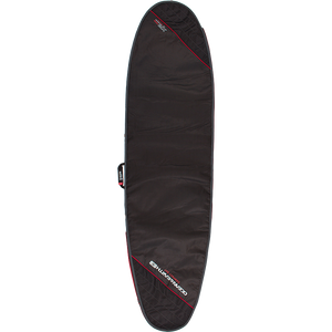 Ocean and Earth - Compact Day Longboard Cover 8'6" - Black/Red