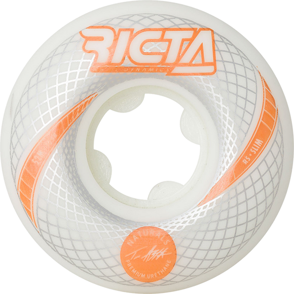 Ricta Asta Vortex Naturals Slim 52mm 101a White Skateboard Wheels (Set of 4)