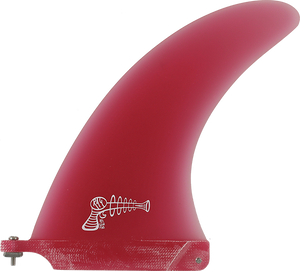 Ray Gun Fiberglass Center Fin 9.0" Red Surfboard FIN 