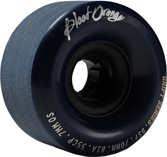 Blood Orange Drift 70mm 81a Nightfall Navy Longboard Wheels (Set of 4)