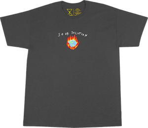 Sour In Flames T-Shirt - Size: LARGE Heather Grey