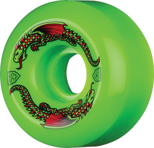 Powell Peralta Df Green Dragon 55/35mm 93a Green Skateboard Wheels (Set of 4)