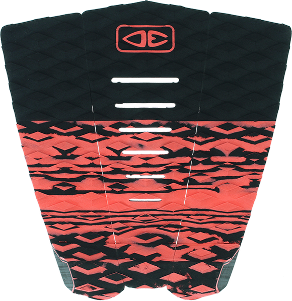 O&E Ocean & Earth Blazed 3 PIECE Tail Pad Coral/Black