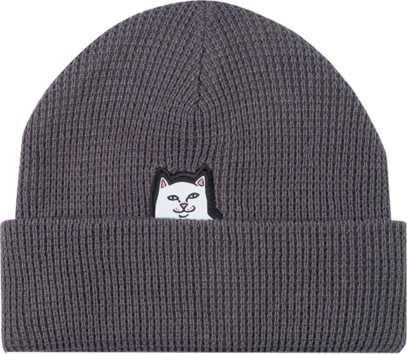 Rip N Dip Lord Nermal Waffle Knit BEANIE Charcoal