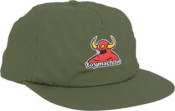 Toy Machine Monster Dad Skate HAT - Adjustable Olive 