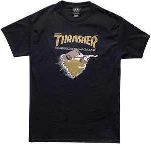 Thrasher First Cover T-Shirt - Size: SMALL Black/Gold