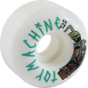 Toy Machine Sect Skater 52mm White Skateboard Wheels (Set of 4)