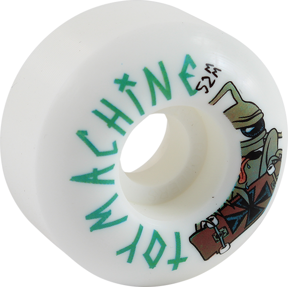 Toy Machine Sect Skater 52mm White Skateboard Wheels (Set of 4)