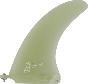 Ray Gun Fiberglass Center Fin 7.5" Clear Surfboard FIN 