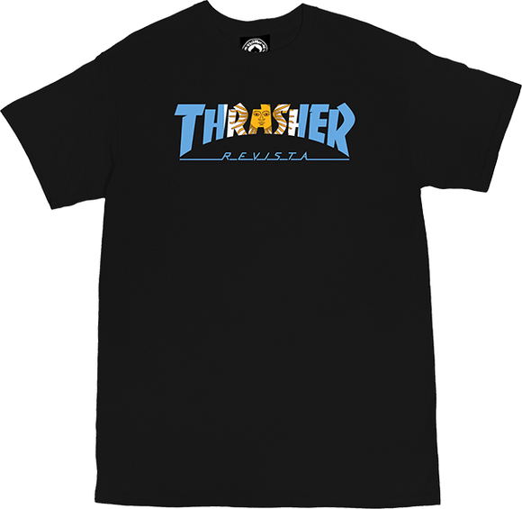 Thrasher Argentina T-Shirt - Size: X-LARGE Black