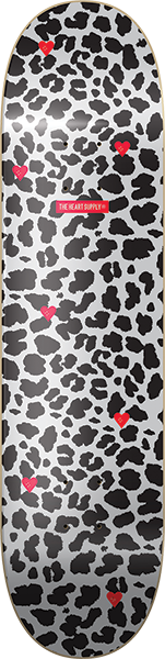 Hs Cheetah Skateboard Deck -8.0 Black/White DECK ONLY