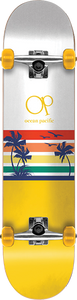 Op Sunset Park/Street Complete Skateboard -7.75 White/Yellow 